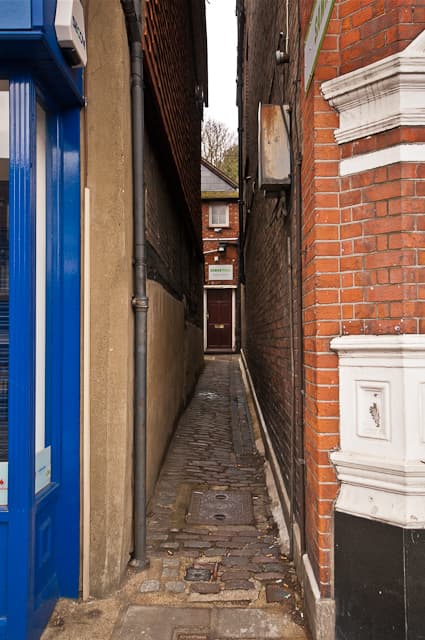 Crown Passage, a shopping alley in Reigate town centre